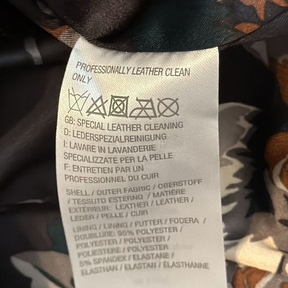 🌹NWT:ISAAC MIZRAHI LIVE LEATHER GRAY MOTO JACKET - Picture 8 of 10
